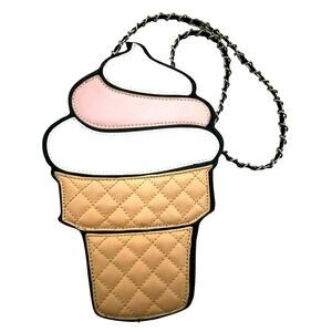 NILA ANTHONY RARE Ice cream cone vegan faux Leather Crossbody Bag purse Kawaii‎